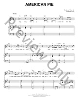 American Pie piano sheet music cover